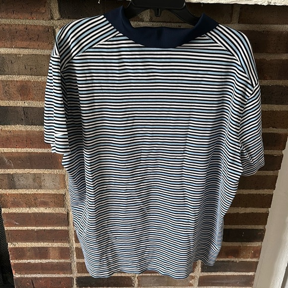 Men’s Nike Dri Fit Striped Golf Polo Style Golf Shirt, Standard Fit, XXL - Picture 5 of 5